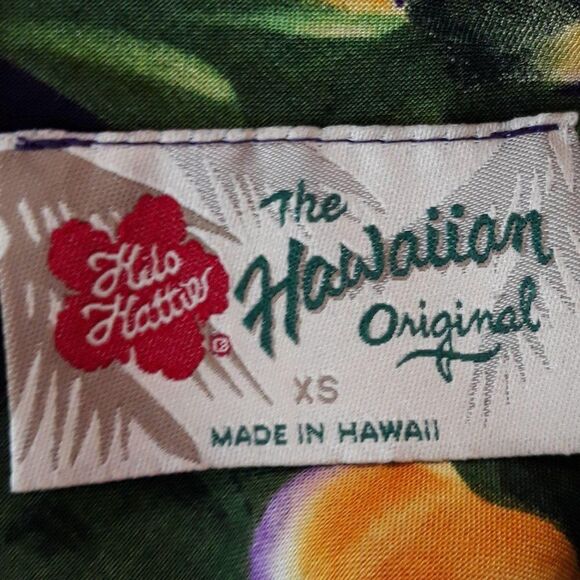 Vtg 80's Hilo Hattie Dress Hawaiian Sleeveless Shift Calla Lily Purple Sz XS - Picture 8 of 9